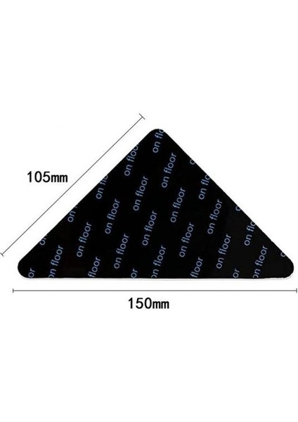 105X105MM 5 Stil Üçgen Yıkanabilir Yeniden Kullanılabilir Halı Tutucu Anti-Skid Kauçuk Mat Kaymaz Yama Bandı Fayans Zeminler Halılar Köşeler Ped 8 Adet (Yurt Dışından)