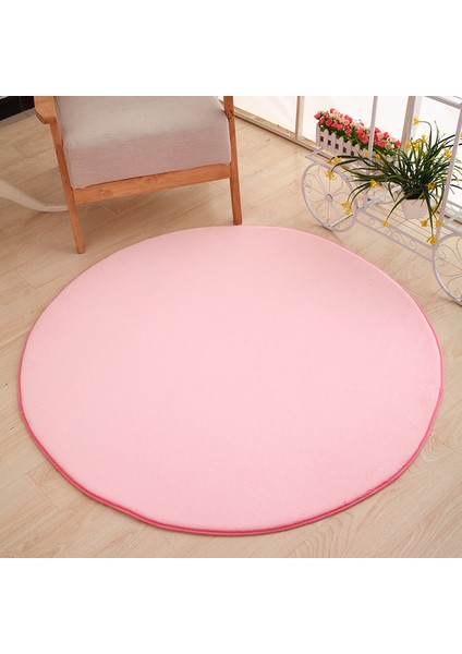 Renk 1 Çap Yaklaşık 160 cm 1 Adet Banyo Halısı Büyük Boy Yuvarlak Katı Mercan Polar Banyo Paspas Halısı 1 Adet Kaymaz Tuvalet Wc Mat Yumuşak Yatak Odası Halısı Tappeto Bagno (Yurt Dışından)