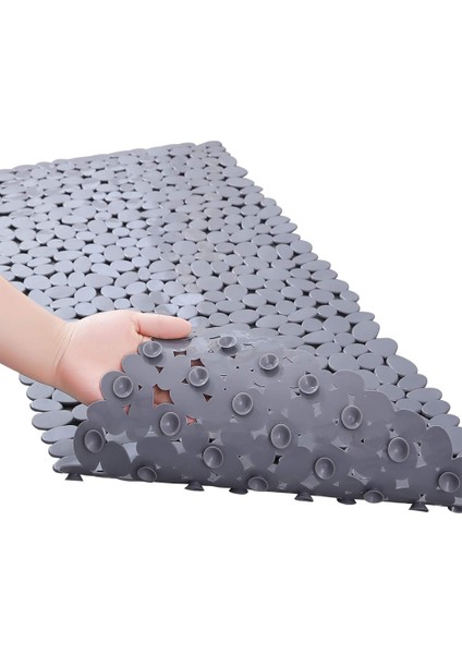 Mavi 70X36CM Zloog 1 Adet Kaymaz Banyo Paspası Banyo Aksesuarları Çakıl Şekilli Küvet Duş Matı Vantuzlu Banyo Paspası (Yurt Dışından) fiyatları