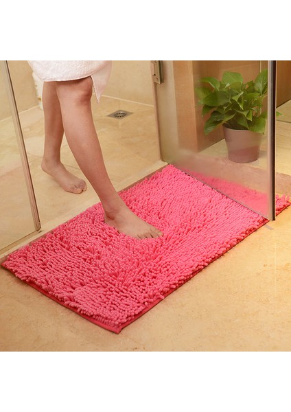 I 40X120 cm Tongdı Banyo Halı Paspas Yumuşak Duş Mikrofiber Şönil Anti-Atlama Sop Halı Dekorasyon Ev Banyo Oturma Mutfak Odası (Yurt Dışından)
