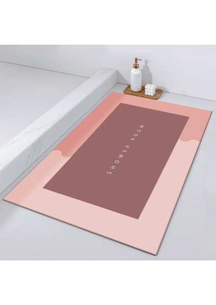 GZN6022 60 cm x 90 cm Süper Emici Banyo Paspas Çabuk Kuruyan Banyo Duş Kaymaz Diatom Çamur Paspaslar Mutfak Giriş Kapı Paspasları Banyo Paspası (Yurt Dışından)