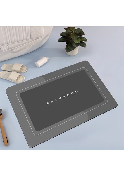 GZN6022 60 cm x 90 cm Süper Emici Banyo Paspas Çabuk Kuruyan Banyo Duş Kaymaz Diatom Çamur Paspaslar Mutfak Giriş Kapı Paspasları Banyo Paspası (Yurt Dışından) modelleri