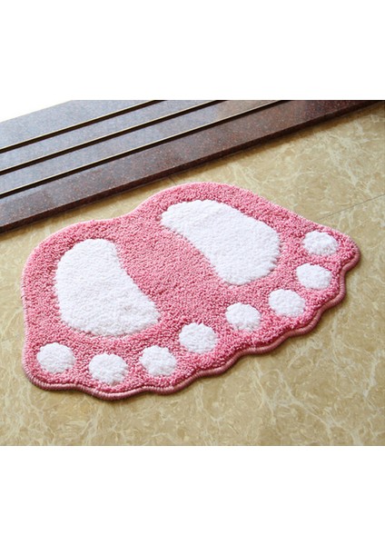 Pembe Yaklaşık 40X60 cm Yeni Kaymaz Banyo Paspasları Kalın Banyo Odası Paspas Ayak Baskı Halılar Tuvalet Zemin Koruma Halıları Kaymaz Banyo Pedi 40*60 Paspas (Yurt Dışından)