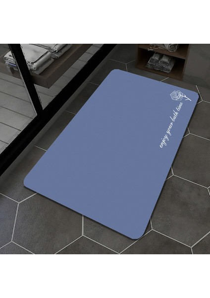 Gösterildiği Gibi F 60X90CM Diyatomlu Toprak Mat Banyo Banyo Yumuşak Kauçuk Giriş Paspas Ev Zemin Tuvalet Halı Basit Duş Ayak Halısı 80X120CM (Yurt Dışından)