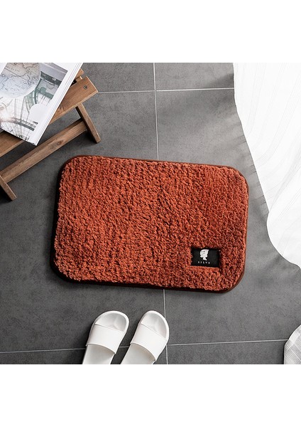 Gül Kırmızı 500 mm x 800 mm Kapalı Banyo Halısı Kaymaz Set Emici Kir Toplayıcı Dikdörtgen Paspaslar Ayaklar Yumuşak Mikrofiber Ev Halı Kaymaz Banyo Paspası (Yurt Dışından) fiyatları