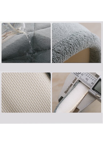 Açık Gri 50X80 cm Modern Kalın Kaymaz Banyo Paspas Bellek Köpük Banyo Halıları Ev Tuvalet Halıları Duş Odası Küvet Yan Ayak Pedi Yavaşça Ribaund (Yurt Dışından)
