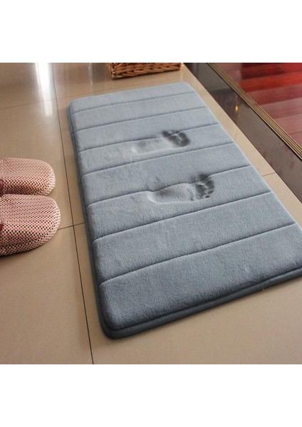 Kırmızı 60X40 cm Mercan Polar Banyo Halı Mat Su Emme Kaymaz Bellek Köpük Emici Yıkanabilir Halı Tuvalet Zemin Mat Ev Banyo Paspası (Yurt Dışından) fırsatları