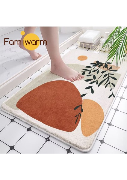 Diatom Çamur C 40X60 cm Emici Banyo Banyo Paspas Çabuk Kuruyan Mercan Polar Banyo Halısı Kaymaz Giriş Paspas Paspaslar Halı Pedi Ev Dekor (Yurt Dışından) fiyatları