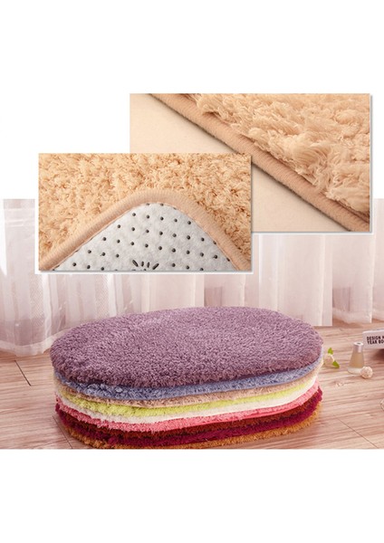 Kahve Emici Yumuşak Yumuşak Ince Elyaf Yatak Odası Banyo Zemin Mat - Kaymaz Kapı Paspası Duş Halısı, Tam Lateks Kaymaz Alt, 30*50CM (Yurt Dışından) fırsatları
