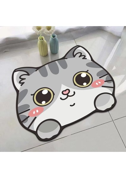 Stil 10 60X90CM Sevimli Kedi Köpek Domuz Çabuk Kuruyan Süper Emici Banyo Paspas Kaymaz Mat Giriş Odası Paspaslar Tuvalet Halı Ev Dekor Banyo Halısı (Yurt Dışından) modelleri