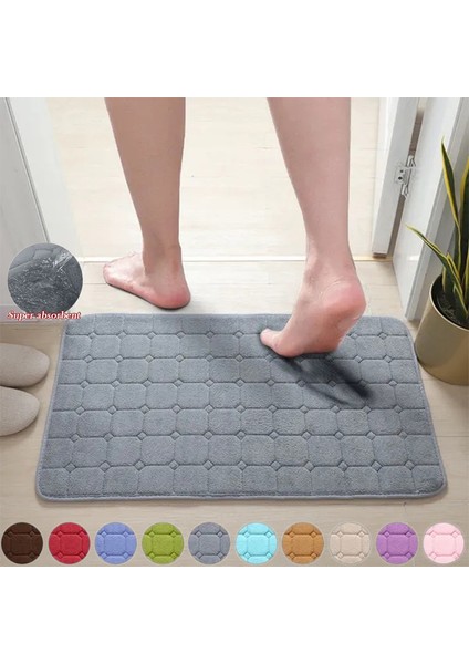 Gül Kırmızı 80X120 cm Mercan Polar Halı Kaymaz Banyo Paspas Banyo Halı Duş Odası Paspas Bellek Köpük Emici Zemin Mat Kilim Ev Için (Yurt Dışından) fırsatları