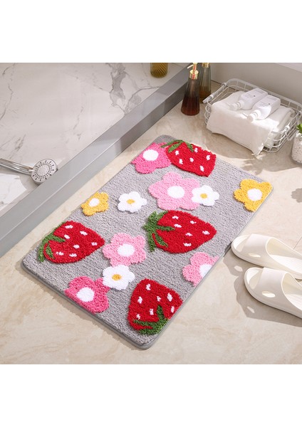 Çilek Pembesi 50X120CM Inyahome Çilek Sevimli Tasarım Rahat Ultra Yumuşak Banyo Paspasları Halılar Küvet Duş ve Banyo Için Peluş Mikrofiber Su Emici (Yurt Dışından) fiyatları