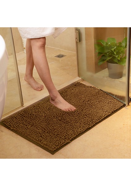 H 45X70 cm Tongdı Banyo Halı Paspas Yumuşak Duş Mikrofiber Şönil Anti-Atlama Sop Halı Dekorasyon Ev Banyo Oturma Mutfak Odası (Yurt Dışından)
