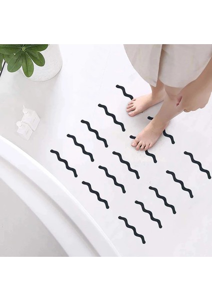 Gri 24 Adet Kaymaz Şeritler Duş Çıkartmaları Banyo Güvenlik Şeritleri Kaymaz Şeritler Ped Çıkartmalar Küvetler Duşlar Merdiven Zeminler (Yurt Dışından) modelleri