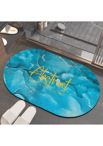 Taş Tanesi 4 40X60CM Çabuk Kuruyan 5s Çabuk Kuruyan Emici Banyo Paspası Banyo Diatom Çamur Taş Desen Kaymaz Halı Ev Küvet Duş Mat Ön Paspas (Yurt Dışından)