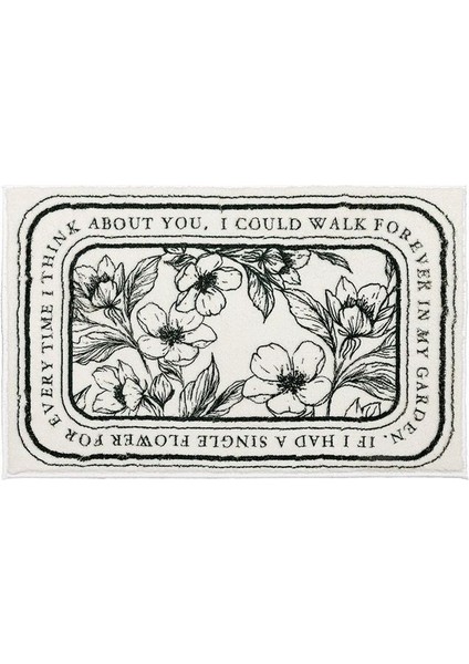 Renk H 40X60CM Ins Stil Banyo Paspas Yumuşak Emici Banyo Duş Mat Kaymaz Halı Zemin Halı Oturma Odası Balkon Giriş Alanı Halıları 4 Boyut (Yurt Dışından)