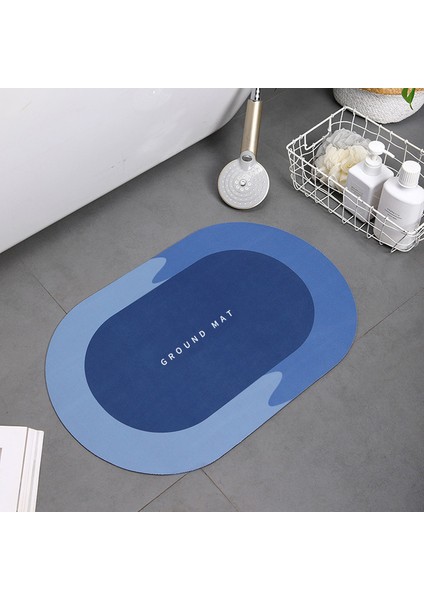 E-Bule 400 mm x 600 mm Sihirli Süper Emici Banyo Paspası Çabuk Kuruyan Banyo Halısı Kaymaz Giriş Paspas Duş Odası Zemin Mat Tuvalet Halı Ev Dekor (Yurt Dışından)