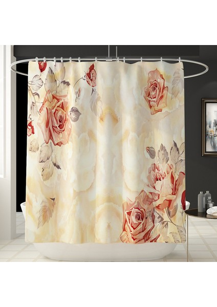 Duş Perdesi-2 Resim Olarak Göster Banyo Halı Halısı Banyo Paspas ve Duş Perdesi Seti Banyo Tuvalet Halısı Banyo Paspasları Ev Dekor Duş Zemin Ayak Halısı Banyo Paspasları (Yurt Dışından)