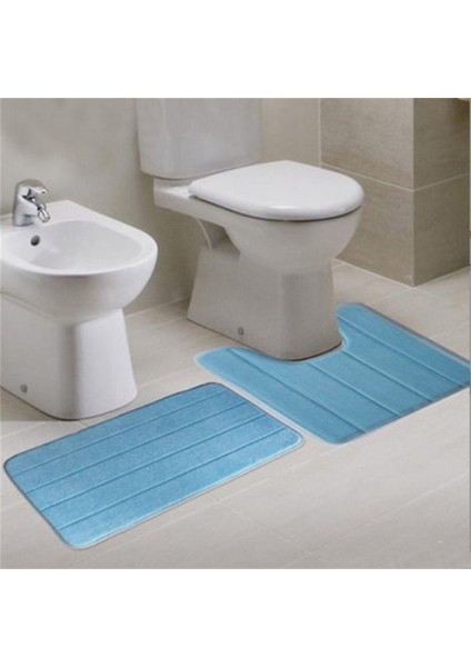 40X60 cm U-Şekilli Su Emici Köpük Banyo Paspasları Tuvalet Paspas Banyo Mercan Polar Halı Kilim Kaymaz Zemin Tuvalet Ev Dekorev (Yurt Dışından) modelleri