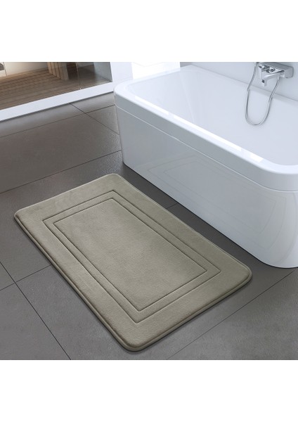 x L. Gri 500 mm x 800 mm Kabartma Mercan Kadife Yatak Odası Halı Düz Renkler Yüksek Kaliteli Paspaslar Sünger Kaymaz Banyo Paspası (Yurt Dışından) modelleri