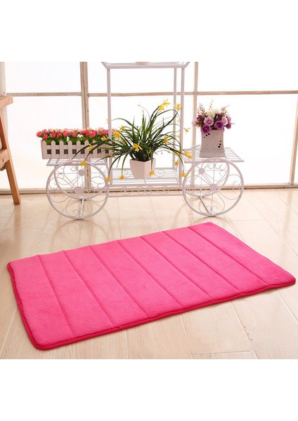 Gül Kırmızı 400 mm x 600 mm 12 Renk Ev Banyo Paspas Süper Emici Banyo Halıları Kilim Yumuşak Bellek Köpük Zemin Yatak Odası Tuvalet Zemin Duş Halısı Dekor (Yurt Dışından)