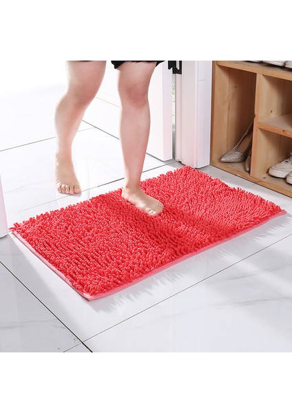Ch-14 60X90CM Inyahome Peluş Mikrofiber Kaymaz Yumuşak Banyo Halısı Emici Makinede Yıkanabilir Şönil Banyo Paspası Hızlı Kuru Sevişmek Banyo Halısı (Yurt Dışından)
