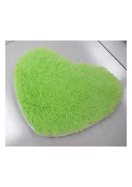 D 50X60 cm Saf Kalp Şeklinde Kalın Banyo Halısı Oturma Odası Için Kaymaz Banyo Paspas Yastık Süsler Ev Dekor Banyo Aksesuarları (Yurt Dışından)