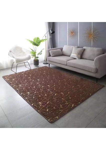 TJ006COFFEE 50X80 cm Banyo Paspas Modern Oturma Odası Paspaslar Alan Küçük Halı Yıkanabilir Yatak Odası Banyo Dikdörtgen Kaymaz Tuvalet Zemin Sahte Tavşan Paspaslar (Yurt Dışından)