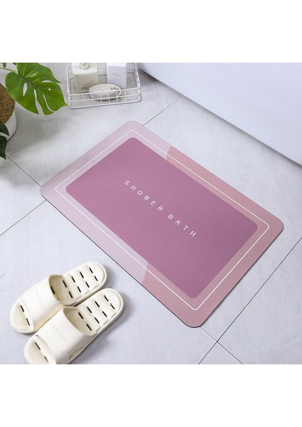 A2 500MM x 800MM Süper Emici Banyo Paspas Anında Kuruyan Mat Banyo Halısı Kaymaz Giriş Paspas Nappa Deri Zemin Mat Tuvalet Halı Ev Dekor (Yurt Dışından)