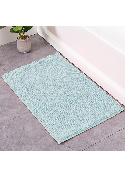 Gök Mavisi 40X60CM 40X60CM Yumuşak Halı Kaymaz Banyo Odası Halı Zemin Paspas Kir Kaymaz Şönil Zemin Kapı Minderi Paspaslar Duş Halıları (Yurt Dışından)