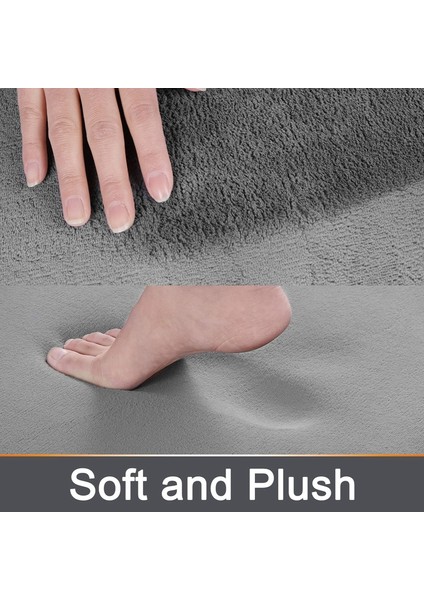 Stil 2 51CMX81CM Homaxy Süper Emici Bellek Köpük Halı Kaymaz Banyo Tuvalet Banyo Paspas Yumuşak Oturma Odası Yatak Odası Duş Dekoratif Zemin Halı (Yurt Dışından)
