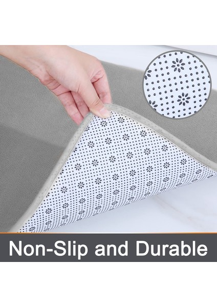 Stil 2 51CMX81CM Homaxy Süper Emici Bellek Köpük Halı Kaymaz Banyo Tuvalet Banyo Paspas Yumuşak Oturma Odası Yatak Odası Duş Dekoratif Zemin Halı (Yurt Dışından)