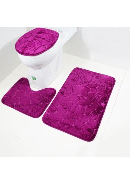 M-3 Adet Zeegle Banyo Paspas Seti Mikrofiber Halı Banyo Tuvalet Çıtası Banyo Paspas Ev Dekorasyon Için Emici Banyo Halıları Set (Yurt Dışından)