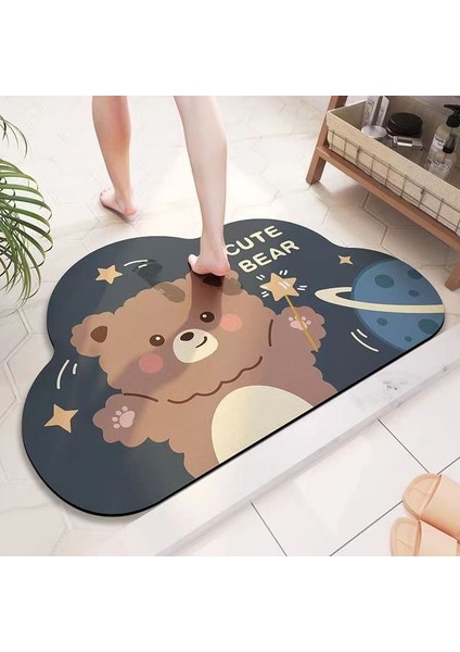 A21 50-80 cm Kaymaz Banyo Paspas Emici Mat Paspas Emici Halılar Banyoda Giriş Paspasları Balkon Sundurma Zemin Alanı Halı Paspas (Yurt Dışından)