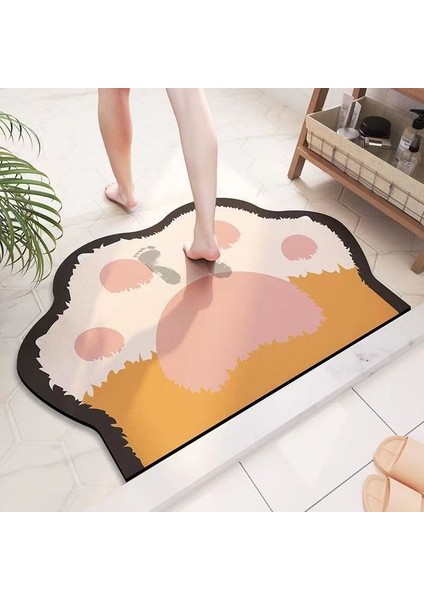 A7 50-80 cm Kaymaz Banyo Paspas Emici Mat Paspas Emici Halılar Banyoda Giriş Paspasları Balkon Sundurma Zemin Alanı Halı Paspas (Yurt Dışından)