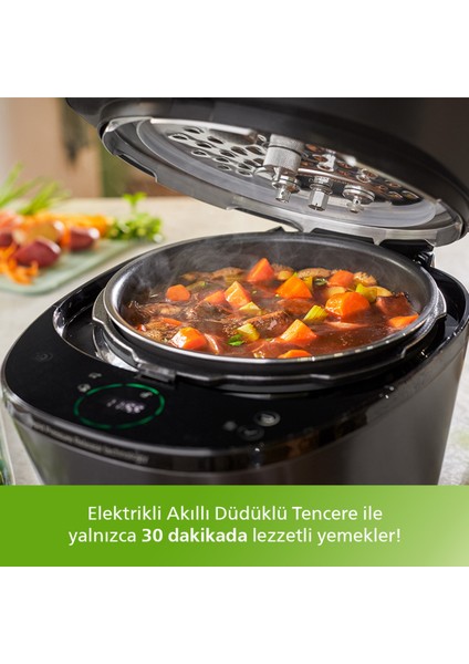 Orginal All In One Cooker Elektrikli Düdüklü Tencere, 5l Kapasite 35 Farklı Program 30 Dk’da Leziz Yemekler