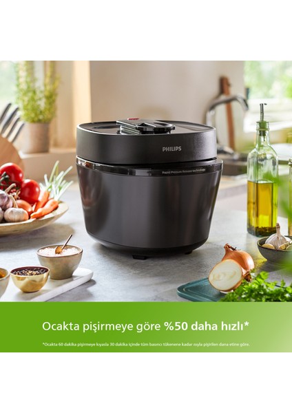 Orginal All In One Cooker Elektrikli Düdüklü Tencere, 5l Kapasite 35 Farklı Program 30 Dk’da Leziz Yemekler