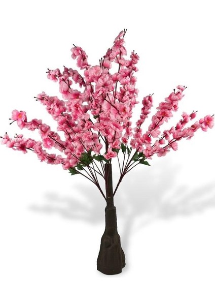 Yapay Ağaç Pembe Japon Kiraz Çiçeği Hazır Gövdeli Bahardalı Ağacı 100CM Sakura Çiçeği