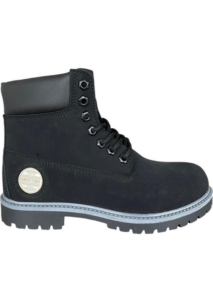 Unisex Nubuk Kışlık Bot SİYAH