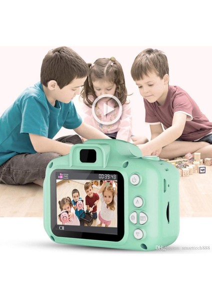 Çocuklar Için Mini Hd 1080P Dijital Fotoğraf Makinesi - 5 Oyun Yüklü  Egitici Fotoğraf Makinesi