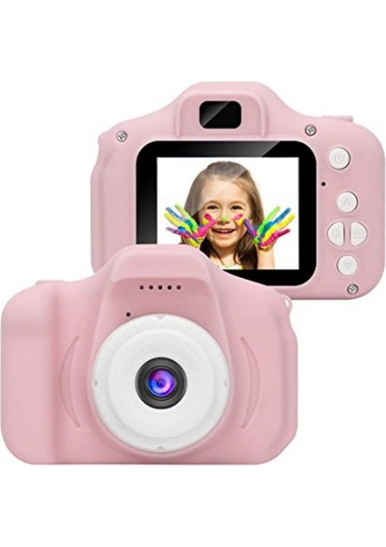 Çocuklar Için Mini Hd 1080P Dijital Fotoğraf Makinesi - 5 Oyun Yüklüegitici Fotoğraf Makinesi 8gb Sd Kart Dahil