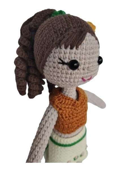 Sepetli Lale Bebek Amigurumi Organik Oyuncak modelleri