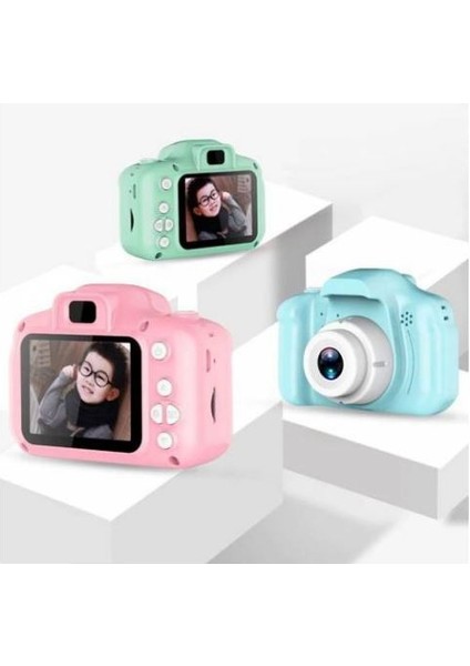 Çocuklar Için Mini Hd 1080P Dijital Fotoğraf Makinesi - 5 Oyun Yüklüegitici Fotoğraf Makinesi 8gb Sd Kart Dahil