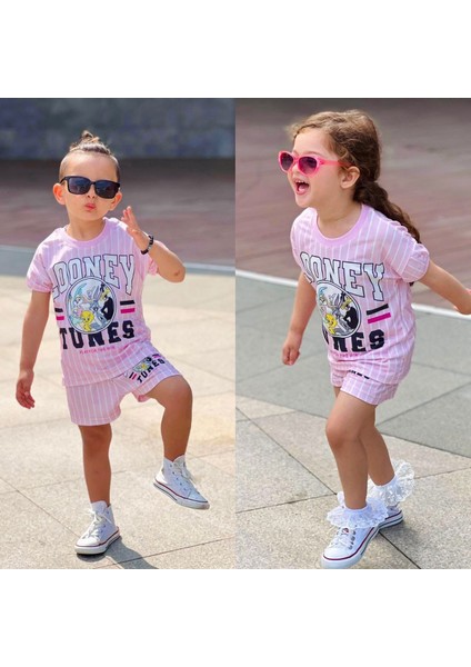 Yigit Butik Looney Tunes Şortlu Unısex Takım modelleri