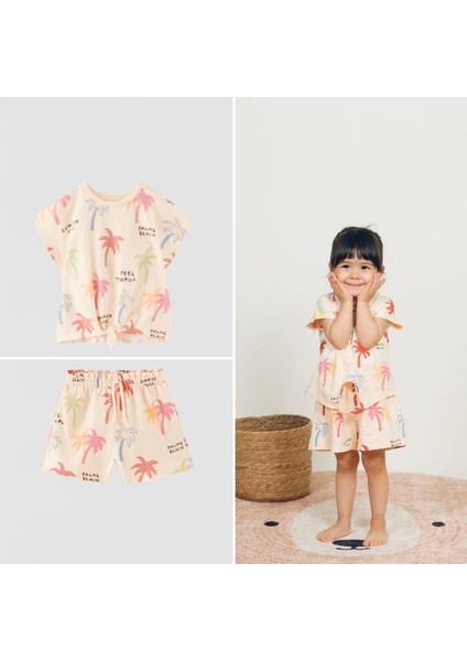 Yigit Butik Şortlu Kız Çocuk Takım
