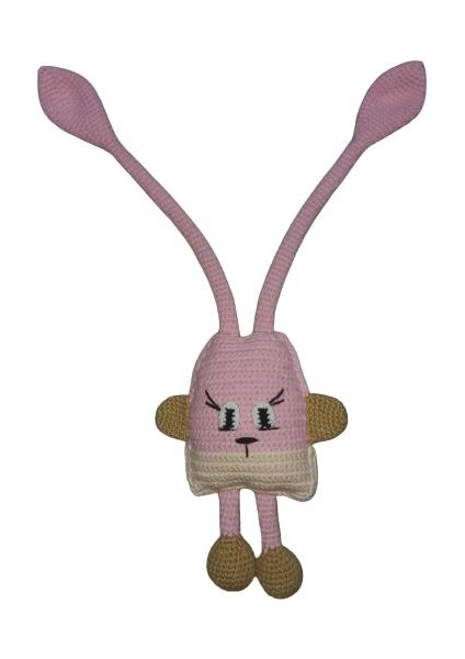 Uzun Bacak Tavşan Çıngırak Amigurumi Organik Oyuncak fiyatları