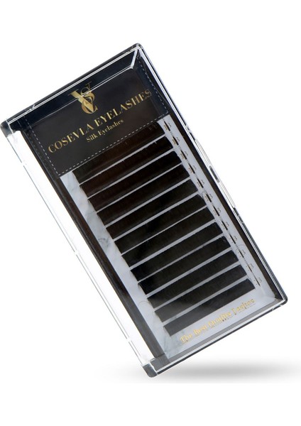 Ipek Kirpik D Kıvrım 9 mm Uzunluk / 0,07 mm Kalınlık (Çek Tak) Sistem