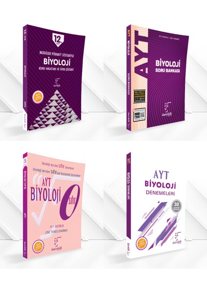 AYT Biyoloji Mps + Soru Bankası + Sıfır Serisi + Deneme Set