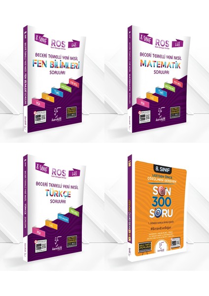 8. Sınıf LGS Yeni (Ros) + LGS Öncesi Son 300 Soru Seti