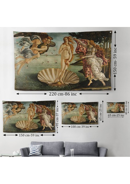 Lila Fil Sandro Botticelli'nin Venüs'ün Doğuşu Isimli ESERI-5163